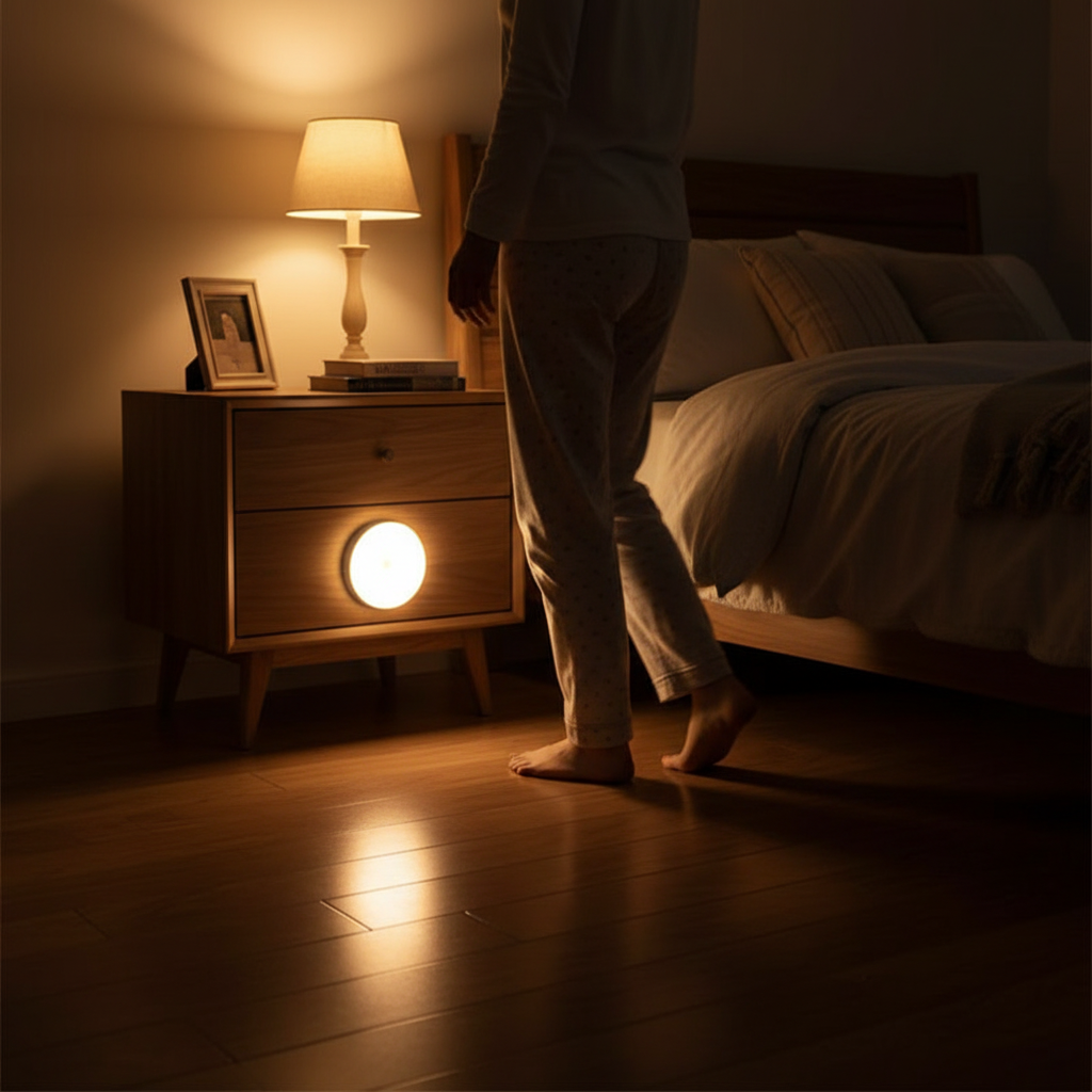 PIR Motion Sensor LED Night Light USB Rechargeable Night Lamp For Kitchen Cabinet Wardrobe Lamp Staircase Wireless Closet Light